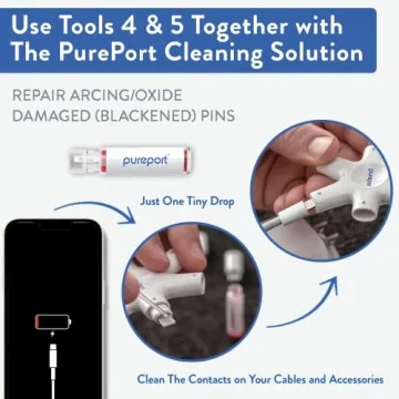PurePort Phone Cleaning Kit for Cable & Port Repairs