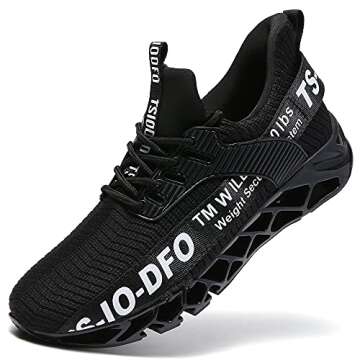 TSIODFO Sneakers for Women Slip on Athletic Sport Running Walking Shoes Breathable Comfort Runner Gy...