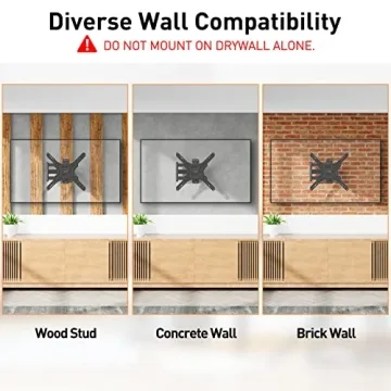 Versatile ELIVED UL Listed TV Mount | Full Motion 26-60 Inch