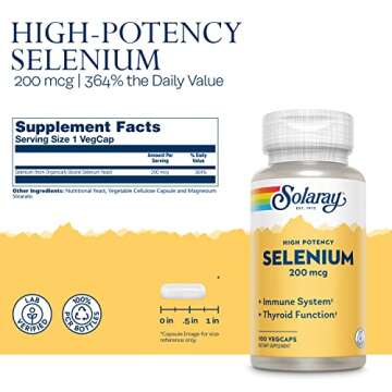 Solaray Selenium 200 mcg for Immune & Thyroid Health