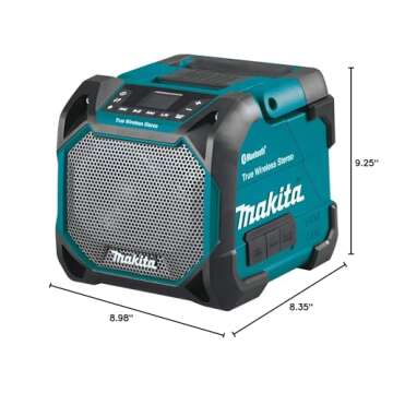 Makita XRM11 18V LXT® / 12V max CXT® Lithium-Ion Cordless Bluetooth® Job Site Speaker, Tool Only
