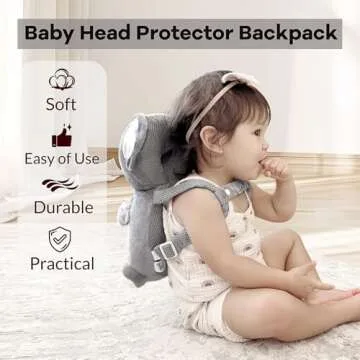 Raelitego Baby Head Protector Backpack for Safety