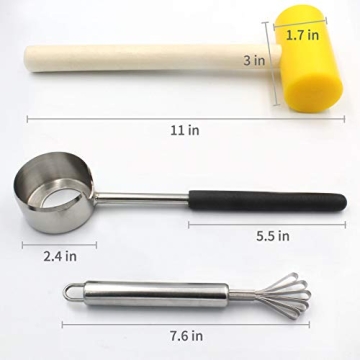 CoCoMaster Coconut Opener Set for Easy Coconut Enjoyment