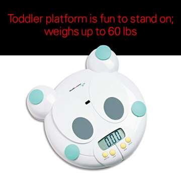 Health o Meter Grow with Me 2 in 1 Baby to Toddler Scale with Growth Chart Book