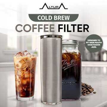 Cold Brew Coffee Maker for Down-to-Earth Brewing - Eco-Friendly & Versatile