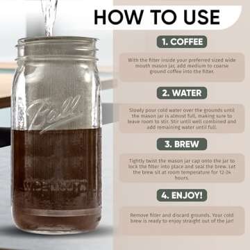 Cold Brew Coffee Maker - Versatile Stainless Steel Infuser