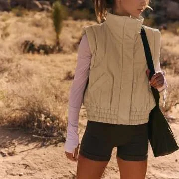 Stylish Ainangua Women's Cropped Puffer Vest for Layering