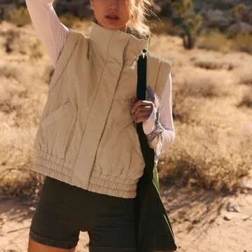 Stylish Ainangua Women's Cropped Puffer Vest for Layering