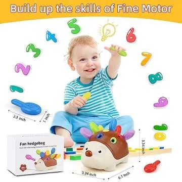 Hedgehog Fine Motor Skills Toy for Toddler Development