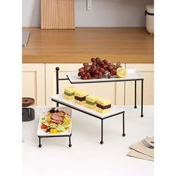 Kanwone 3 Tiered Serving Stand for Elegant Entertaining