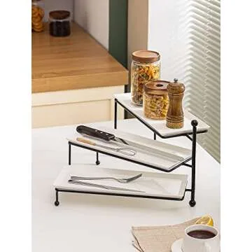 Kanwone 3 Tiered Serving Stand for Elegant Entertaining