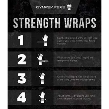 Gymreapers Strength Wrist Wraps for Cross Training, Olympic Lifting, WOD Workouts - Strong Wrist Support for Men and Women -| (Black/Black)