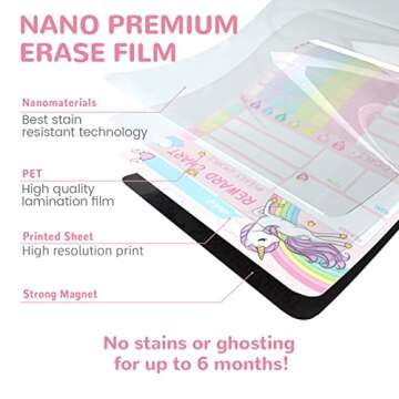 Engaging Unicorn Magnetic Chore Chart for Kids' Responsibilities