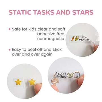 Engaging Unicorn Magnetic Chore Chart for Kids' Responsibilities