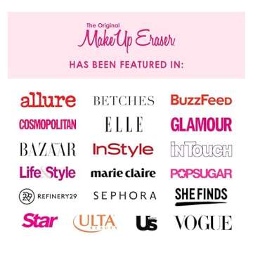 MakeUp Eraser, 7-Day Set, Erase All Makeup With Just Water, Including Waterproof Mascara, Eyeliner, Foundation, Lipstick, and More! Special Delivery, 7 ct.