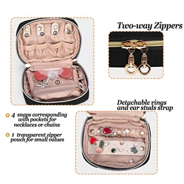 Mini Jewelry Travel Case - Elegant Organizer for Accessories