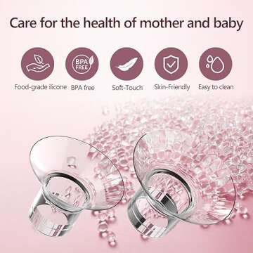 Flange Inserts 17mm for Momcozy S9/S9pro/S10/S12/S12pro/Medela/Tsrete/Spectra/Bellababy etc 24mm Wearable Breast Pump, Reduce 24mm Tunnel Down to Correct Size - 6PCS