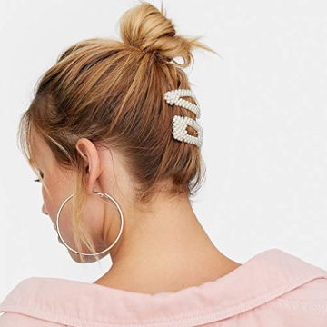 Elegant Cubaco Pearls Hair Clips for Stylish Women & Girls