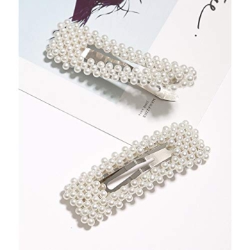 Elegant Cubaco Pearls Hair Clips for Stylish Women & Girls