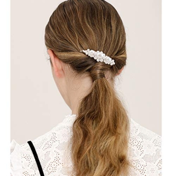 Elegant Cubaco Pearls Hair Clips for Stylish Women & Girls