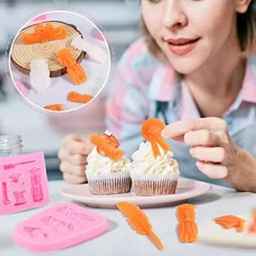 6 Pack Graduation Fondant Molds for Creative Cake Decor