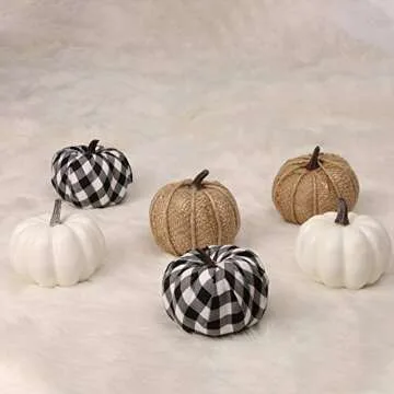 winemana 12 Assorted Lifelike Pumpkin Decorations