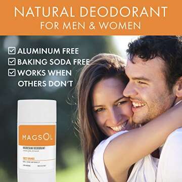 MAGSOL Natural Deodorant for Men & Women - Perfect for Ultra Sensitive Skin, Aluminum Free Deodorant...