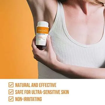 MAGSOL Natural Deodorant for Men & Women - Perfect for Ultra Sensitive Skin, Aluminum Free Deodorant for Men, Aluminum Free Deodorant for Women, Baking Soda Free (Sweet Orange)