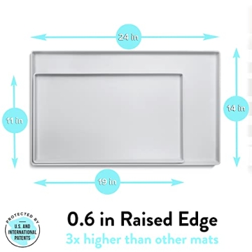 Durable CatGuru Cat Food Mat - Waterproof Silicone Solution