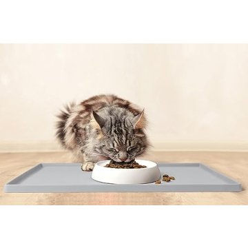 Durable CatGuru Cat Food Mat - Waterproof Silicone Solution