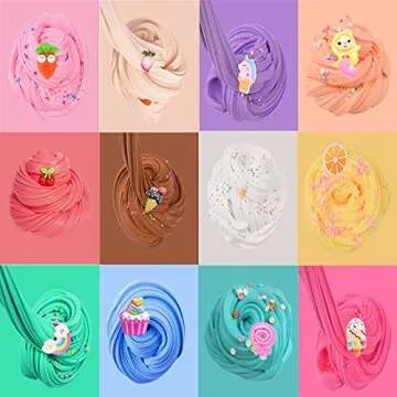 12 Pack Butter Slime Kit - Fun Sensory Toy for Kids