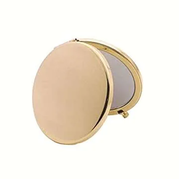 HREW MIHAGUTY Magnifying Compact Mirror for Purses with 2 x 1x Magnification, Folding Mini Pocket Double Sided Travel Makeup Mirror,Perfect for Purse, Pocket Mirror for Gift