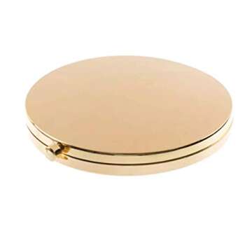 HREW MIHAGUTY Magnifying Compact Mirror for Purses with 2 x 1x Magnification, Folding Mini Pocket Double Sided Travel Makeup Mirror,Perfect for Purse, Pocket Mirror for Gift