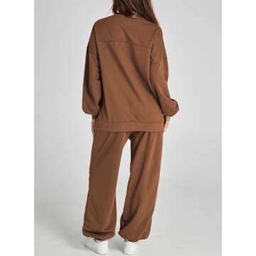 Dokotoo Women’s 2 Piece Outfits Cozy Long Sleeve Sweatsuits