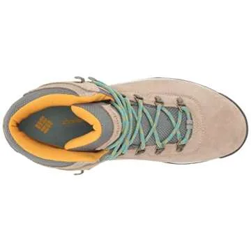 Columbia Women’s Newton Ridge Plus Waterproof Amped Hiking Boot, Waterproof Leather, Oxford Tan/Dusty Green, 6.5