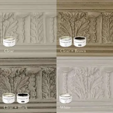 Jolie Finishing Wax - Protective topcoat Paint - Use on interior furniture, cabinets, walls, home decor and accessories - Odor-Free, Non-Hazardous - Clear - 120 ml