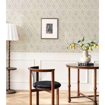 YXTII Floral Peel and Stick Wallpaper for Home Decor