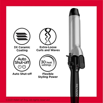 Revlon Triple Ceramic Curling Iron for Effortless Loose Curls