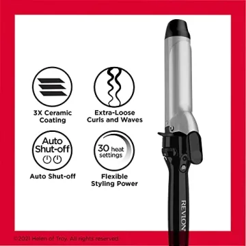 Revlon Triple Ceramic Curling Iron for Effortless Loose Curls