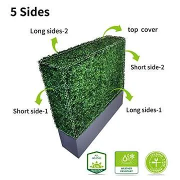AGPL Artificial Hedge Wall for Stylish Outdoor Privacy