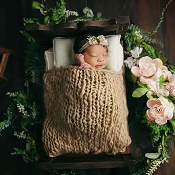 M&G House Baby Photography Wool Wrap for Newborns