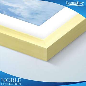 Icona Bay 8x10 Picture Frames (Gold, 6 Pack), Modern Professional Frame Set, Noble Collection