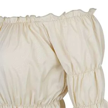 Victorian Steampunk Off-Shoulder Blouse - Elegant Fashion