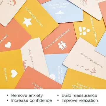 ergoPouch Bedtime Affirmation Cards for Toddlers and Preschoolers – Positive Inspirational Affirmations for Kids Ages 2-5, Emotional Support & Sleep Routine