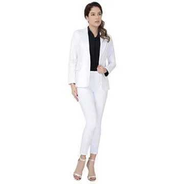 Marycrafts Women's Professional Business Pant Suit Set