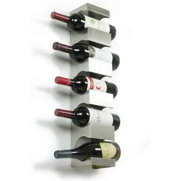 BrightMaison Alex Wine Rack for 5 Bottles - Wall Mounted