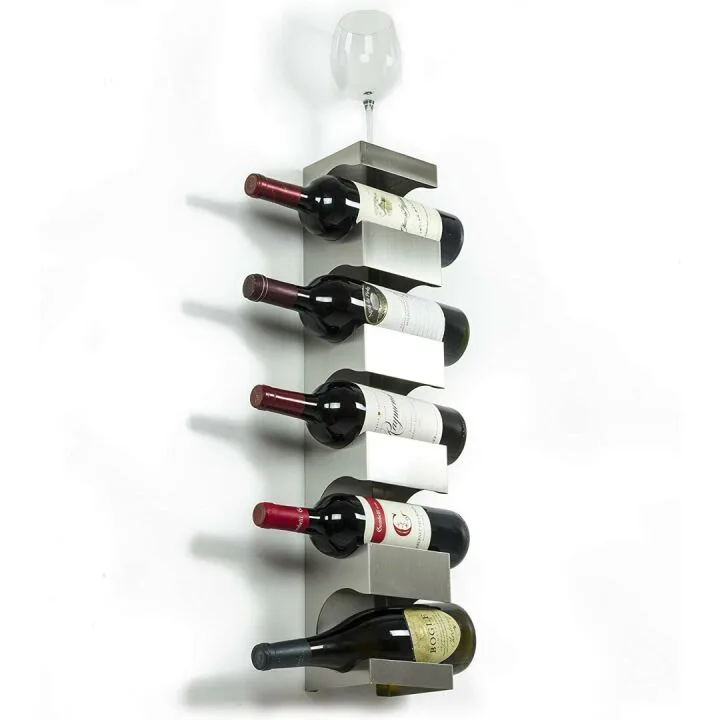 BrightMaison Alex Wine Rack for 5 Bottles - Wall Mounted