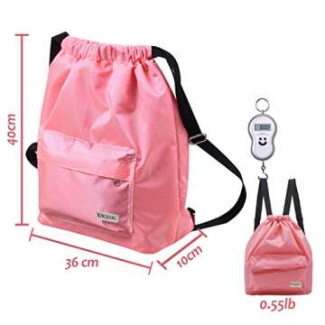 KIKIGOAL Dry Wet Separated Swimming Bag Portable Drawstring Backpack Waterproof Gym Sports Pool Beach Gear Bag