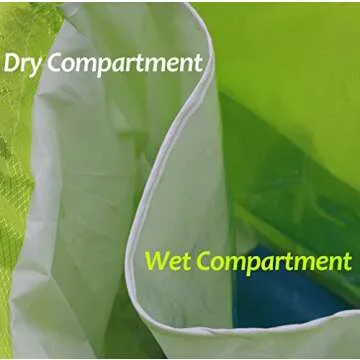KIKIGOAL Dry Wet Separated Swimming Bag Portable Drawstring Backpack Waterproof Gym Sports Pool Beach Gear Bag