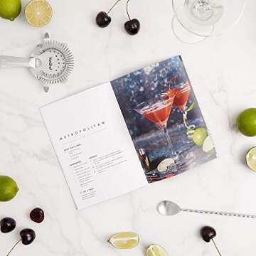 VonShef Manhattan 5pc Cocktail Shaker Bartender Set